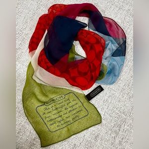 COACH scarf- Multicolor